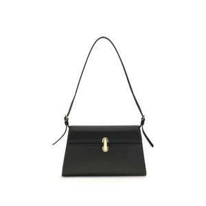 Savette Black Calf Leather Bos Taurus Shoulder Women's Bag